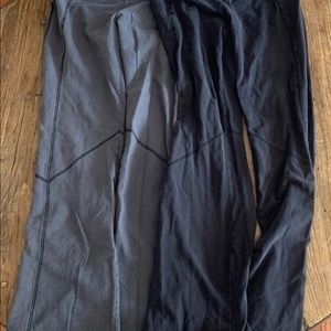 Two Old Navy athletic pants - black and dark grey